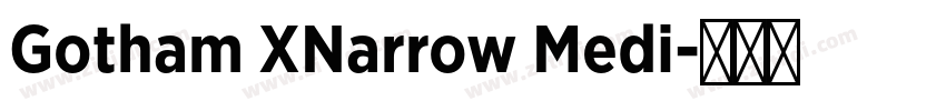 Gotham XNarrow Medi字体转换